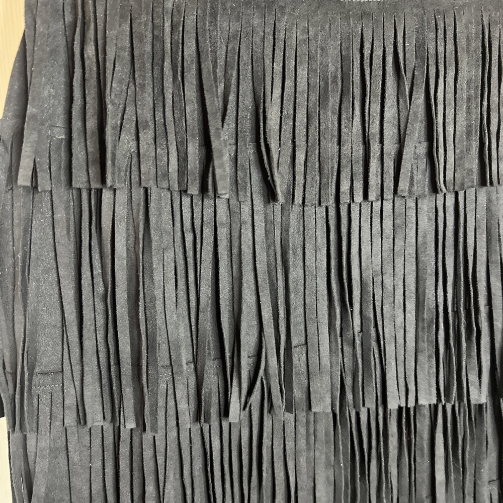 Guess black flapper-style fringe 1920s Gatsby Fringe Dress Size Large - Picture 4 of 6